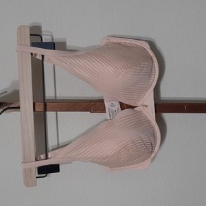 ThirdLove 24/7 Seamless Stripe Plunge Bra 36E Wired